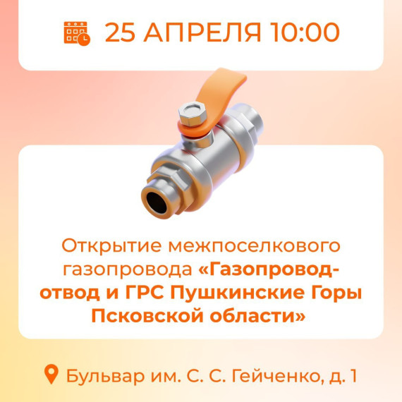 Газификация в Пушкинских Горах станет доступна для тысяч домов и социальных объектов. Газификация в Пушкинских Горах станет доступна для тысяч домов и социальных объектов.